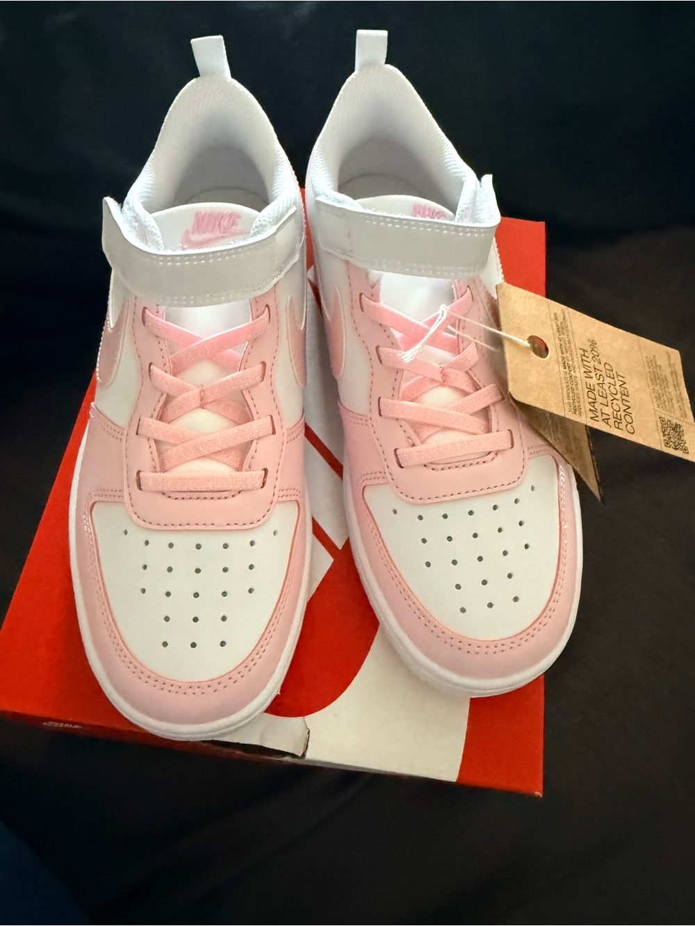 Nike Court lows pink Youth size 3